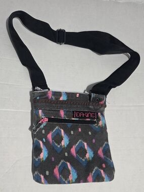 Dakine Canvas Crossbody Bag - Dark Multicolor Geo Print NWOT